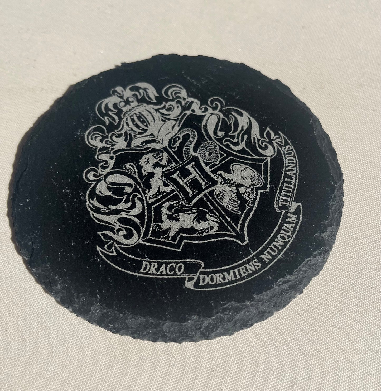 Laser Engraved Slate Coaster