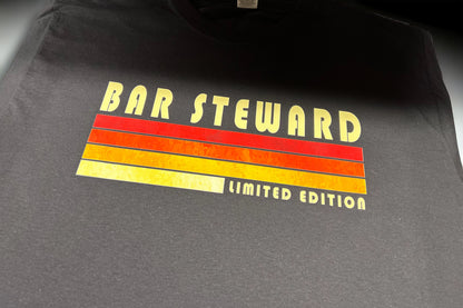 Bar Steward, Limited Edition" Custom T-Shirt by Basement Designs - Stand Out with Vibrant Colors