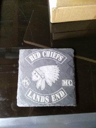 Slate Square Rough Coaster